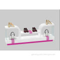 high quality customized acrylic shoes rack stand